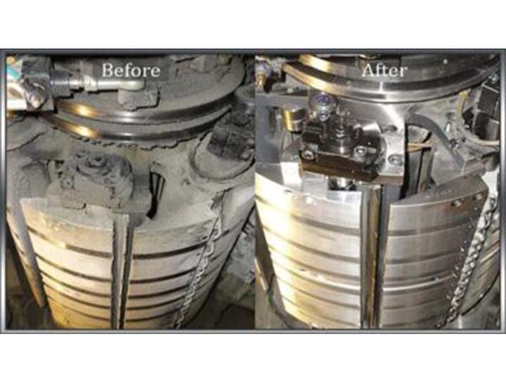 Dry ice blasting for metal casting 1